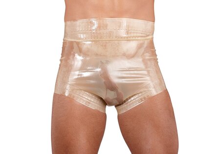 Transparante latex luier slip