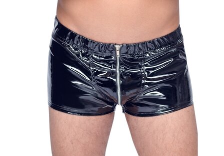 Lak shorts zwart