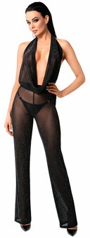 transparante halter-catsuit