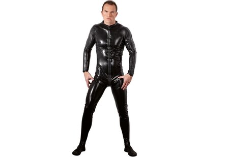 Latex catsuit voor hem