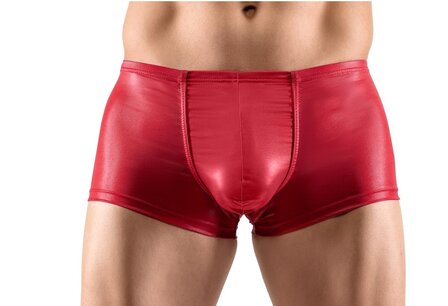 Rode wetlook shorts