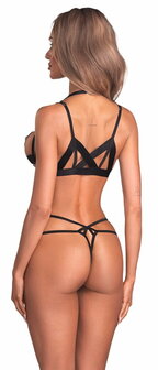 Open Cup BH &amp; Crotchless String Set