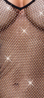 versierd met schitterende strass steentjes