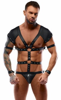 Body in harnaslook met 4 manchetten