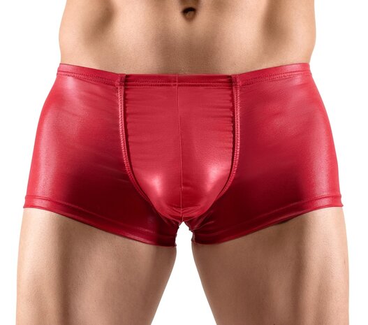 Rode wetlook shorts