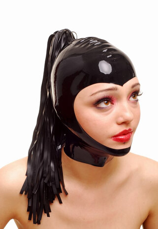 Latex masker met paardenstaart