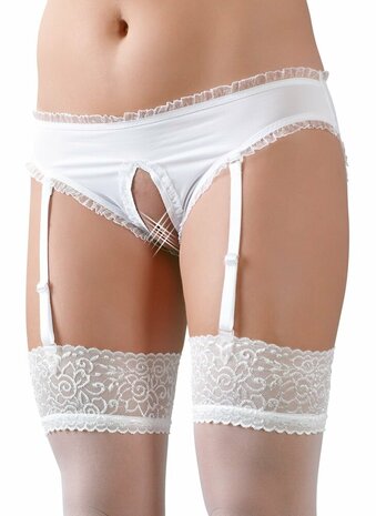 Slip is verleidelijk open bij het kruis