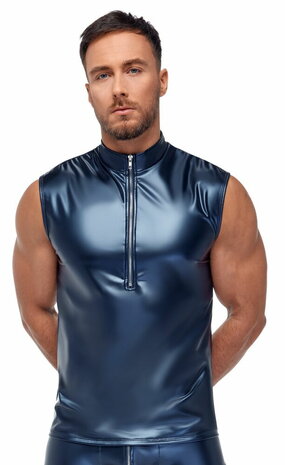 Metallic matte look in stijlvol blauw