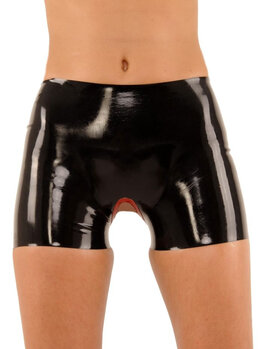Zeer korte latex broekje Zeer korte latex broekje